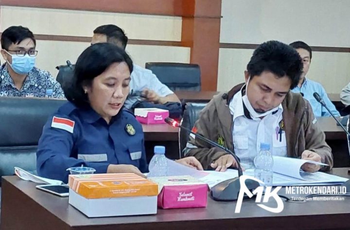 Perwakilan Inspektur Tambang saat menghadiri RDP di DPRD Sultra tentang PT GKP
